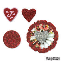 Лезвия от Sizzix - Sizzlits Die Set 3PK - Accordion Fold Flowers Set №2, 3 шт.